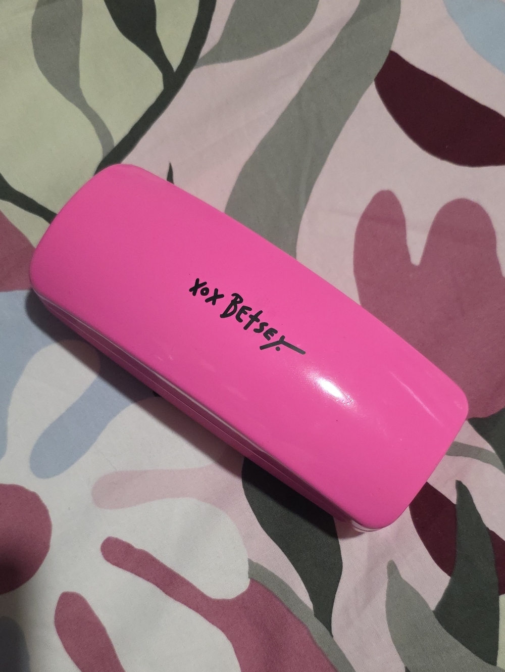 Betsey Johnson Hot Pink Hard Sunglasses Case